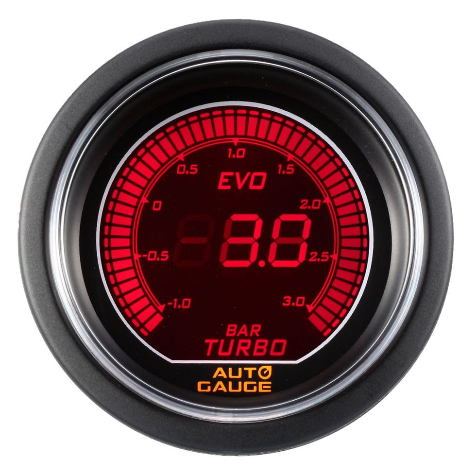 Miniatura: Reloj presión de turbo EVO digital azul y rojo