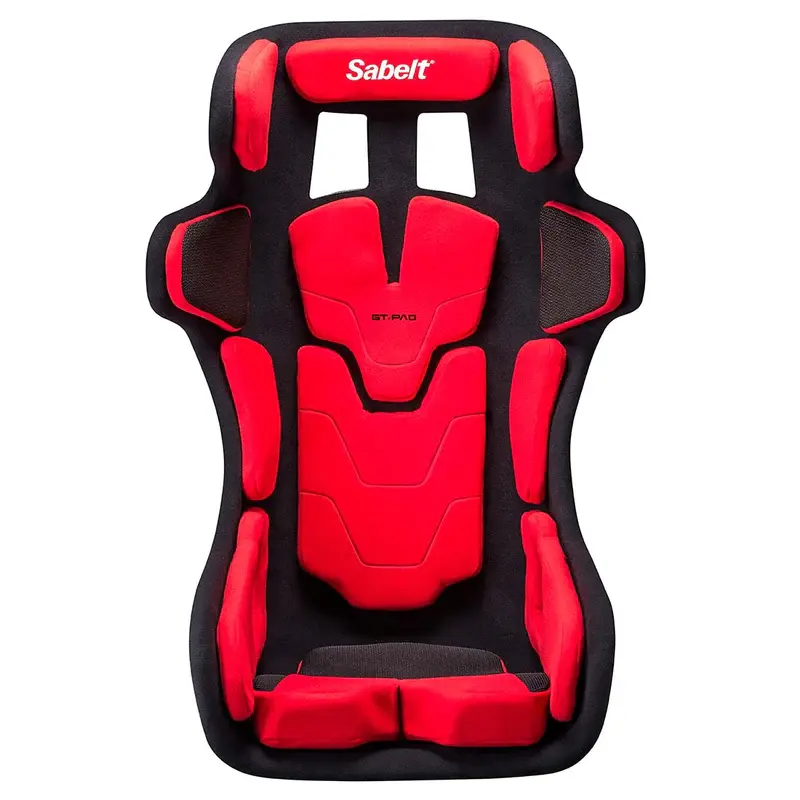 Miniatura: Asiento baquet fijo de fibra con orejas SABELT GT PAD + Almohadillas