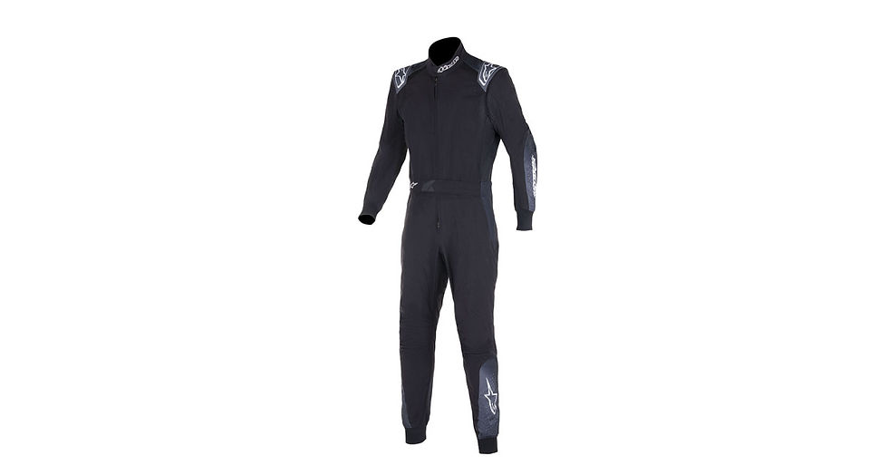 Mono de Karting Negro Gris Homologado FIA Alpinestars KMX-5 V3 Talla 58