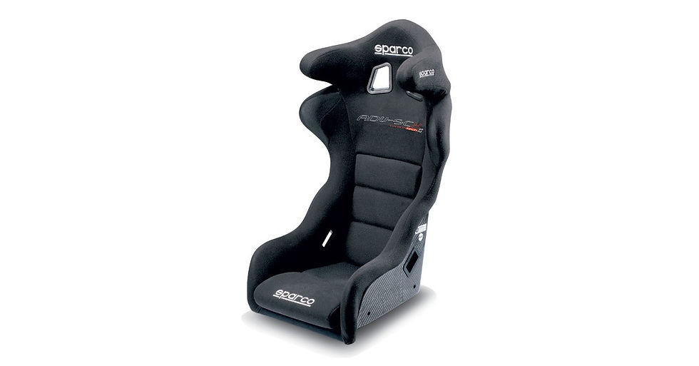 Asiento baquet fijo de carbono con orejas SPARCO ADV SCX H CARBONO