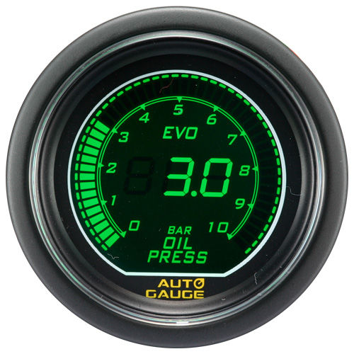 Miniatura: PACK / KIT relojes EVO Blanco / Verde presión + temperatura aceite y agua