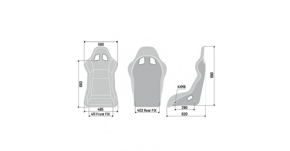 Miniatura: Asiento baquet fijo de fibra SPARCO EVO QRT SKY