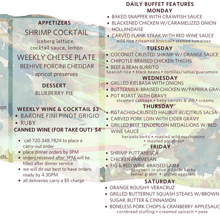Culinary Corner, Week of May 15-20
