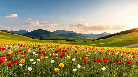 vibrant-spring-meadow-with-colorful-flowers-and-rolling-green-hills-showcasing-nature-beau