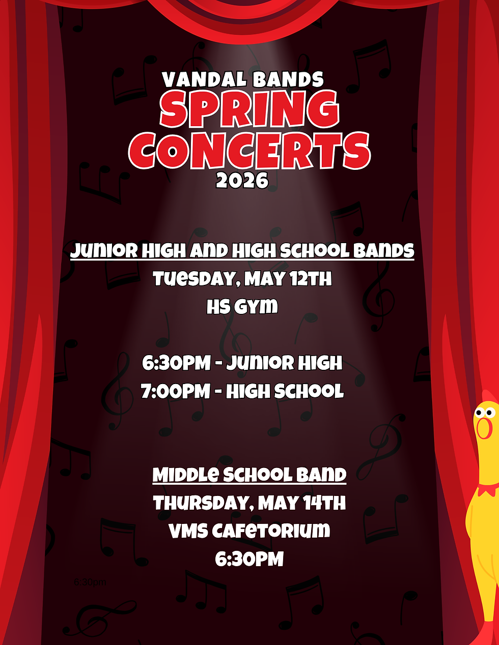 Spring Concerts 2026!