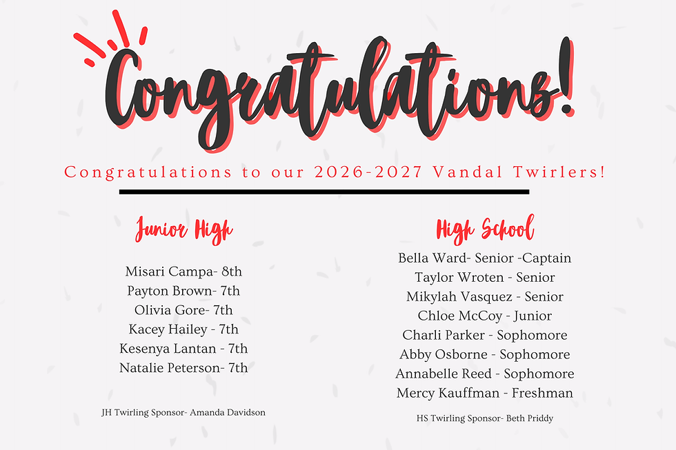 Congratulations, Twirlers!