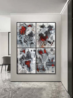 Large wall art for staircase by Eugene Ivanov