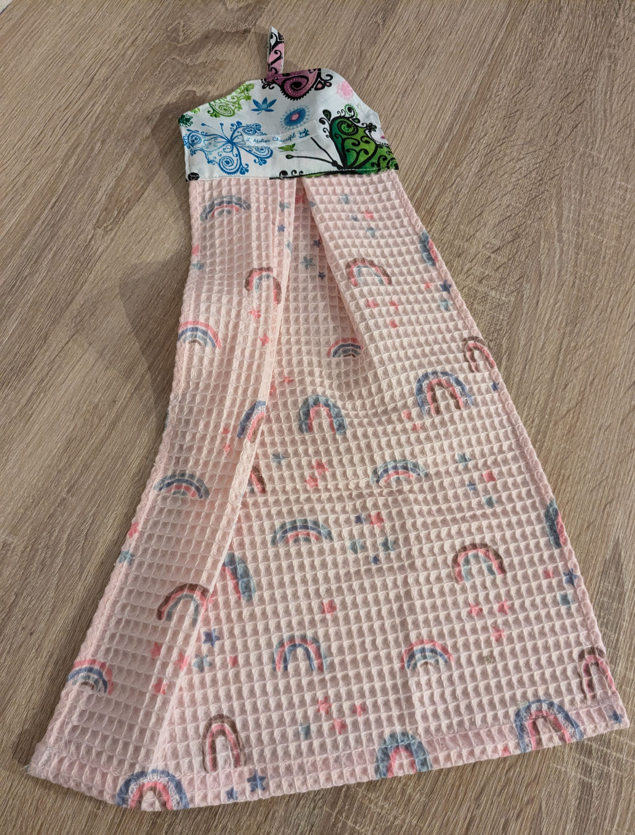 Essuie-mains Papillons/Arc en ciel