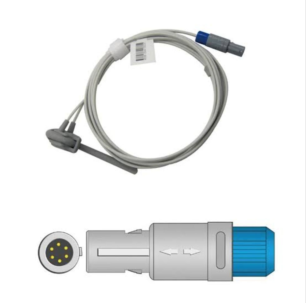 Miniatura: Sensor de Oximetria de Dedo em Soft Omnimed, MINDRAY 6 Pinos

