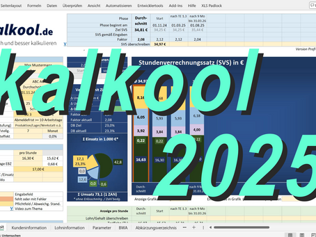 Kalkulationstool Zeitarbeit: kalkool 2025 besser denn je