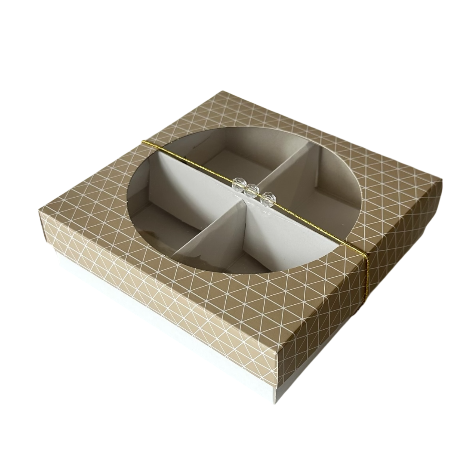 CAIXA 15x15x04 COM VISOR E DIVISÓRIAS