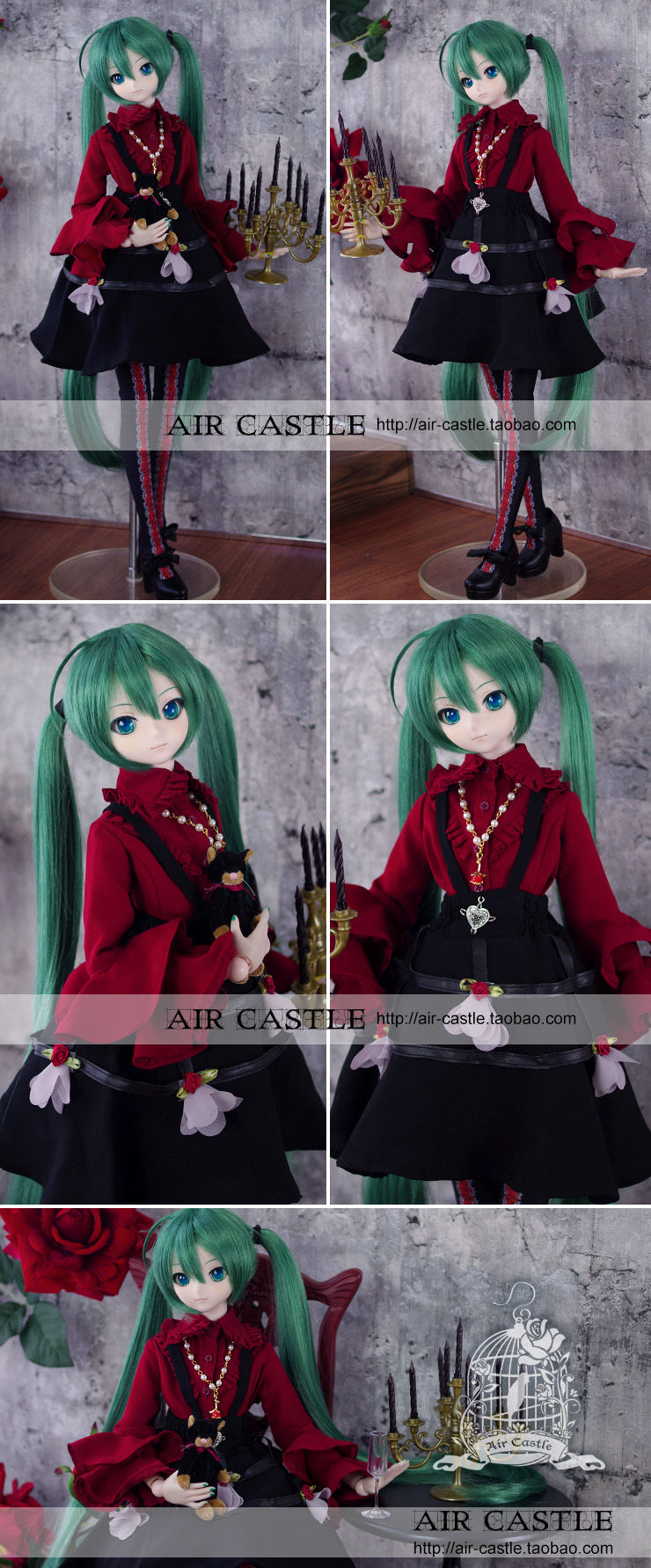 Thumbnail: 「Air Castle」Vampire of Rose (1/3/SD/SD10/SD13/DD/SDGR) Outfit ONLY