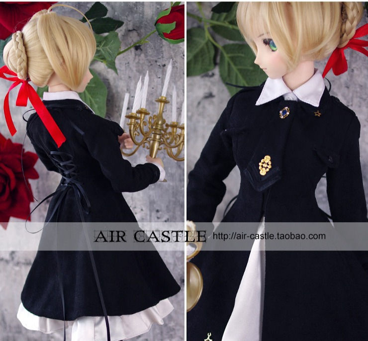 Thumbnail: 「Air Castle」Black Rose Knight (1/3/SD/SD10/SD13/DD/SDGR) Outfit ONLY