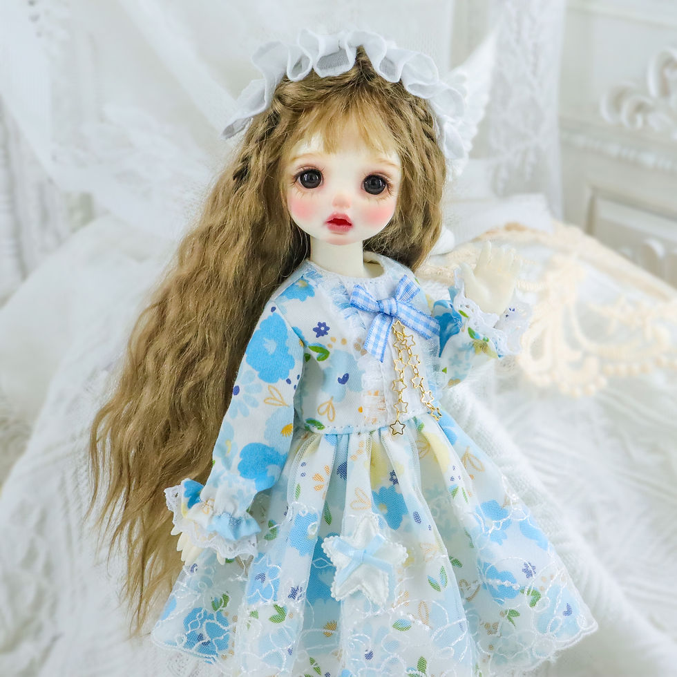 Thumbnail: 「Bangkrup Girl」Blue Flower (SD l SDGR l DD l 1/3 l SD75) BJD Outfit