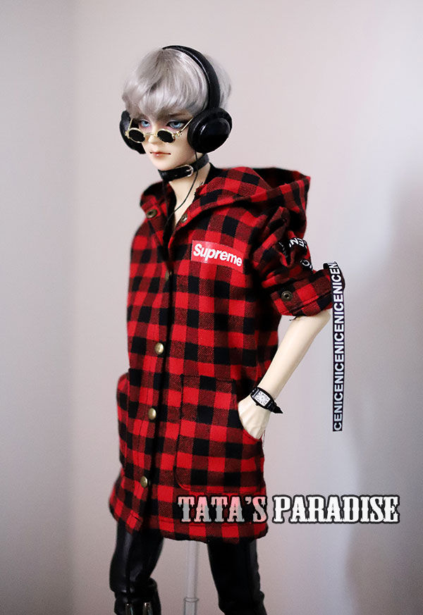 Thumbnail: 「Tata」Street Style Punk Plaid Jacket (1/4 | 1/3 | SD17 | 70cm) Outfit ONLY