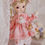 Thumbnail: 「Bangkrup Girl」Vintage Pink Dress BJD Outfit Only (YOSD l 1/6)