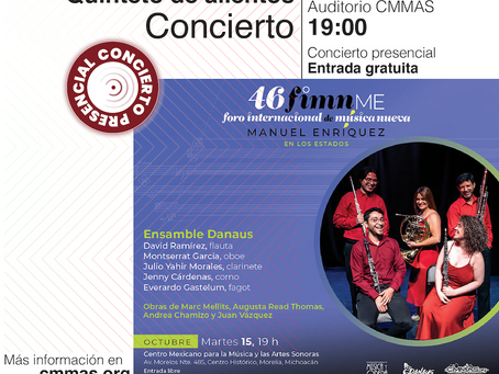 Concierto: Ensamble Danaus - 46 FIMNME [México]