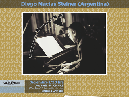 Concierto: Imaginarios Sonoros, Diego Macias Steiner (Argentina)