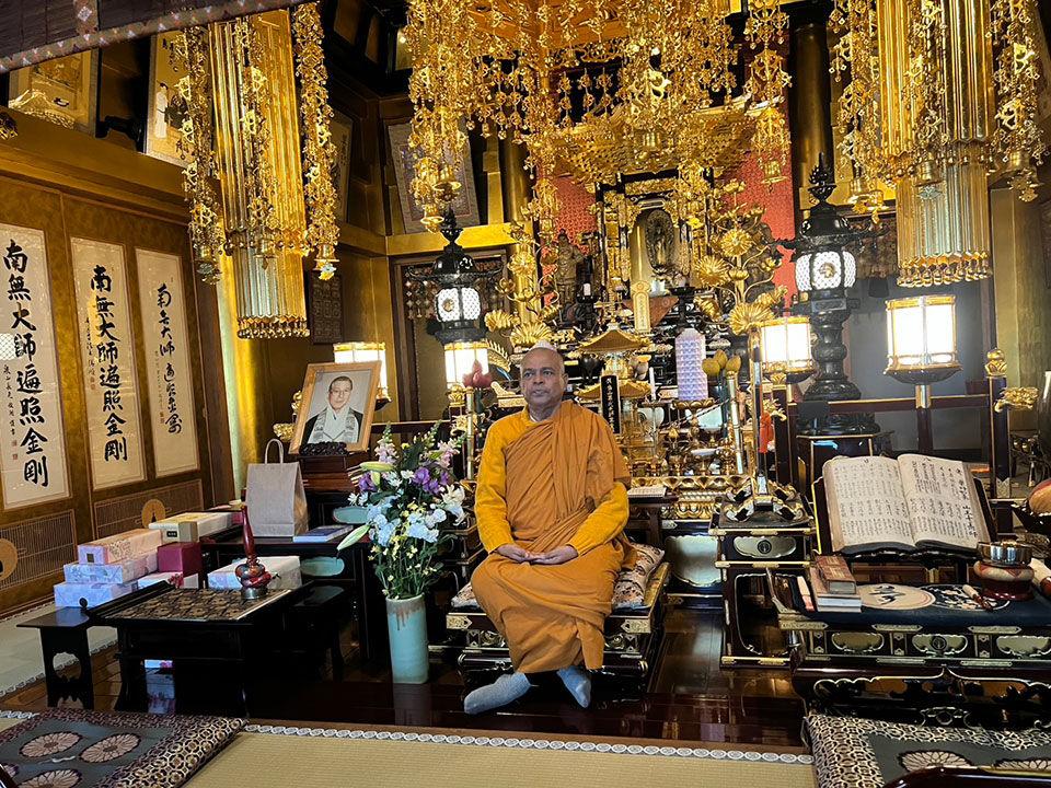 スリランカ僧侶が来寺