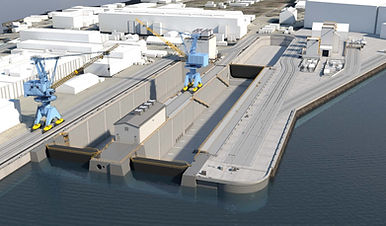 P-381 PNSY Dry Dock #1 Design Rendering
