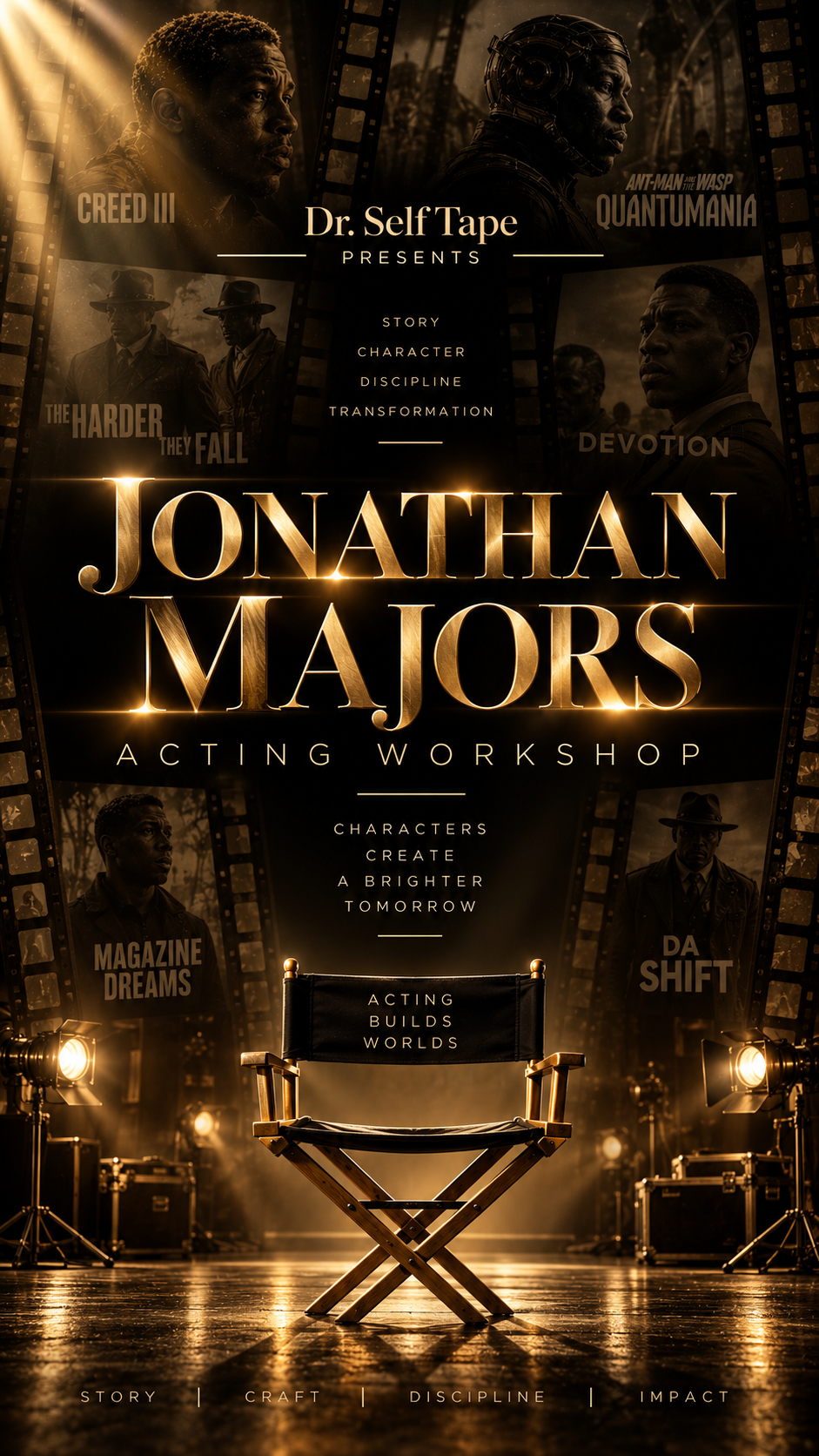 Dr Self Tape presents Jonathan Majors Acting Workshop