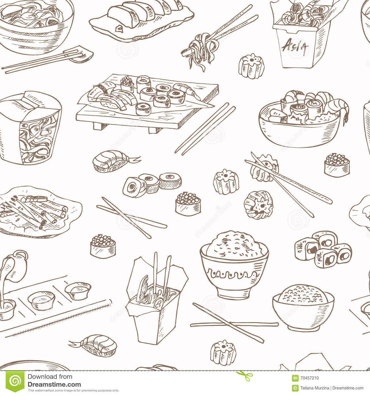 Arranged Food and Objects
