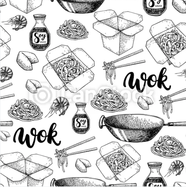 Arranged Food and Objects