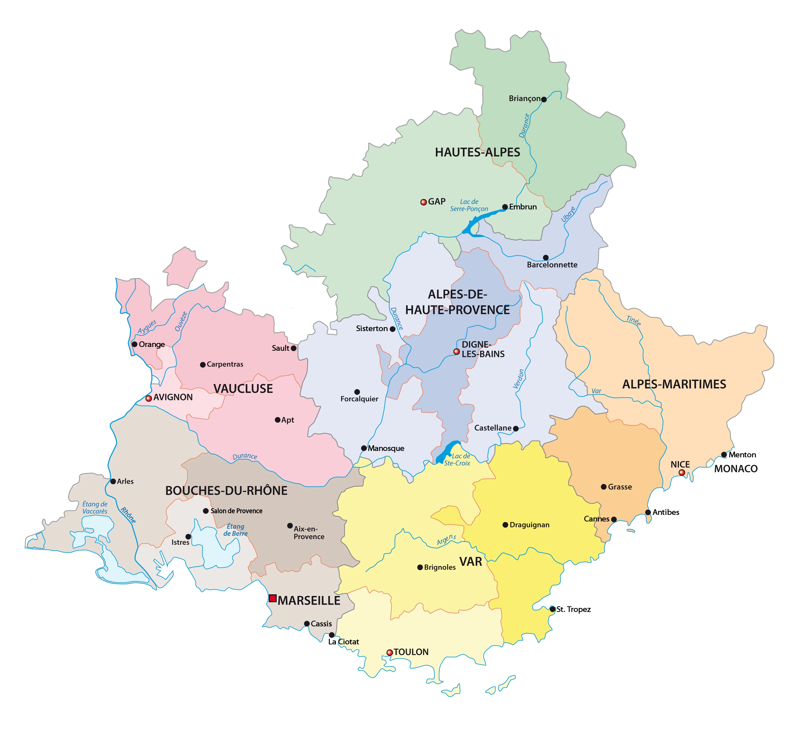 map of modern day provence