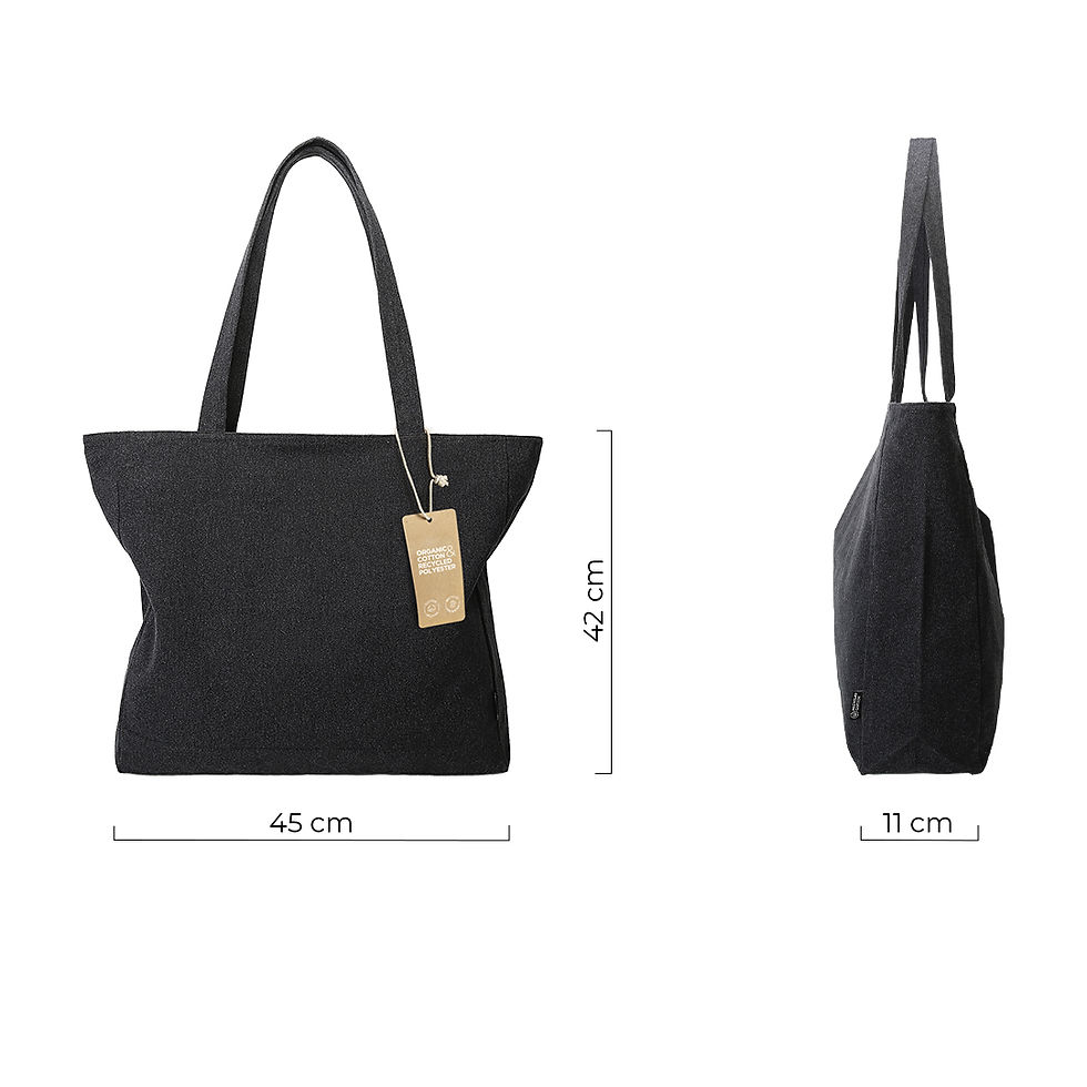 Thumbnail: ECO LIVING - Torba od recikliranog pamuka, 500 g/m2 - slika 6