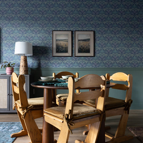 austin texas condo design, vintage dining chairs