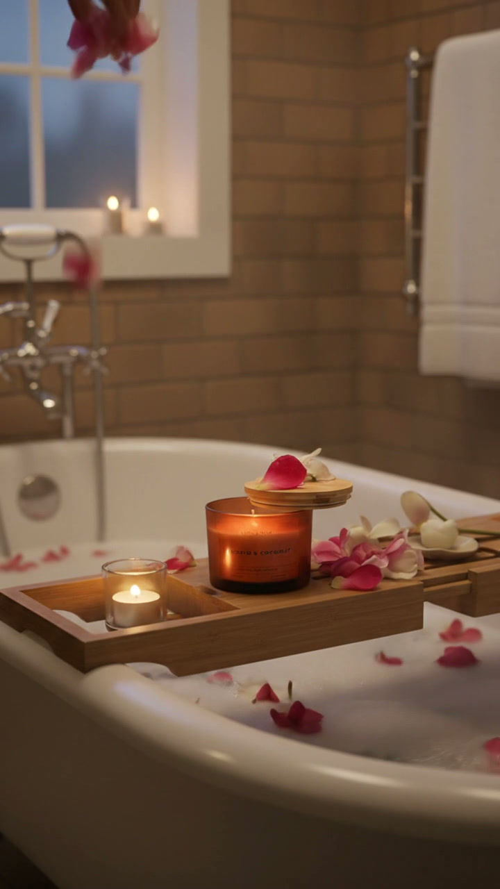 Thumbnail: Burnt Amber Frosted Glass Orchid & Coconut Candle Jar 16oz Noma & Nest