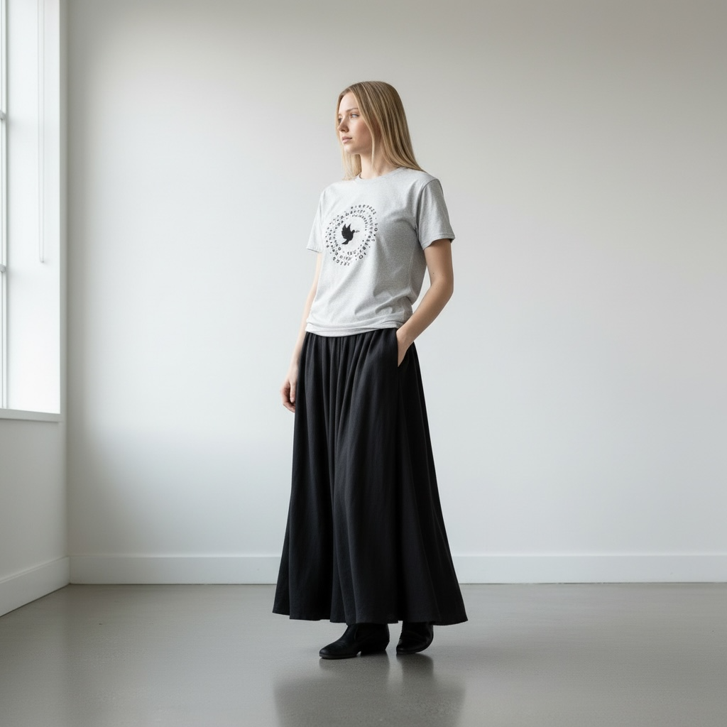 Women organic Dove mid-light t-shirt