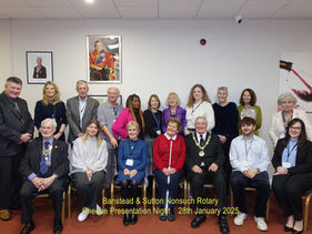 Magnificent effort by Rotarians as £13,800 raised at Christmas presented to charities!