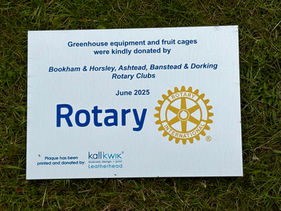 The Grange Greenhouse Project suported by Rotary