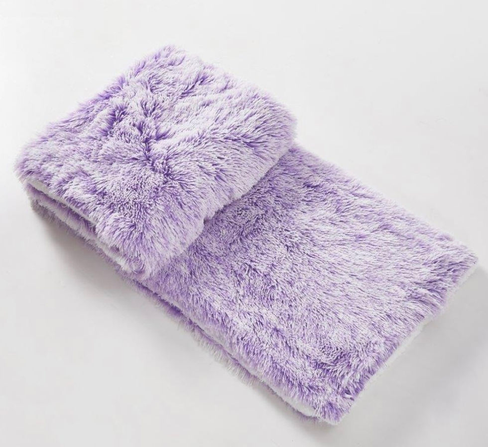 Thumbnail: Orchid Frost Faux Fur Throw