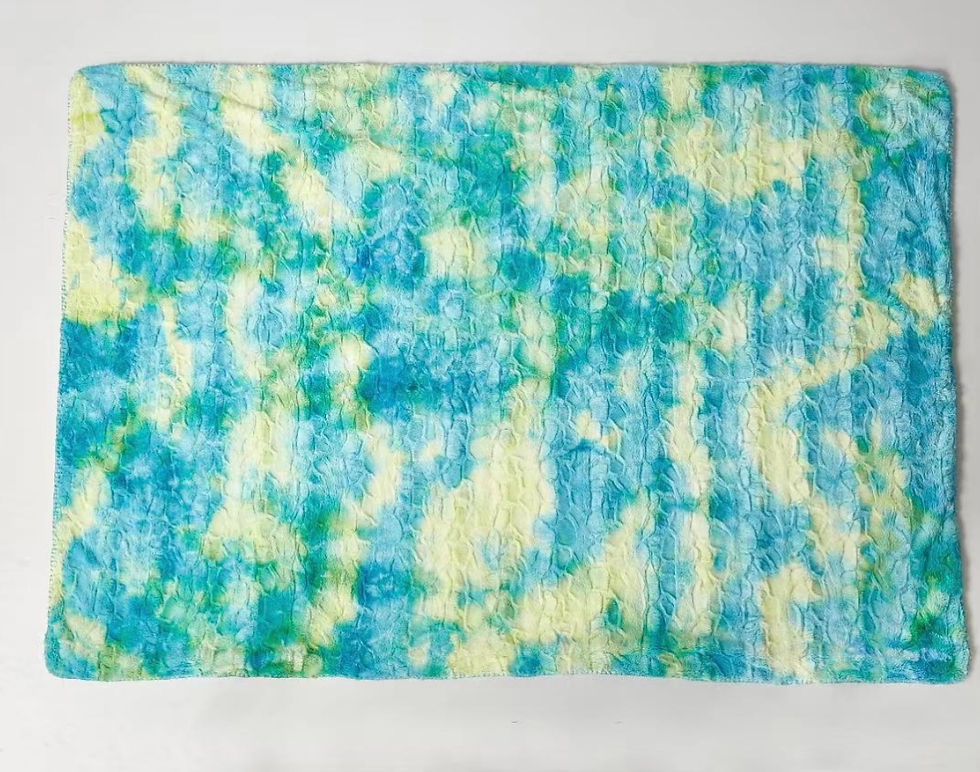 Thumbnail: Sherbet Tie Dye Faux Fur Throw