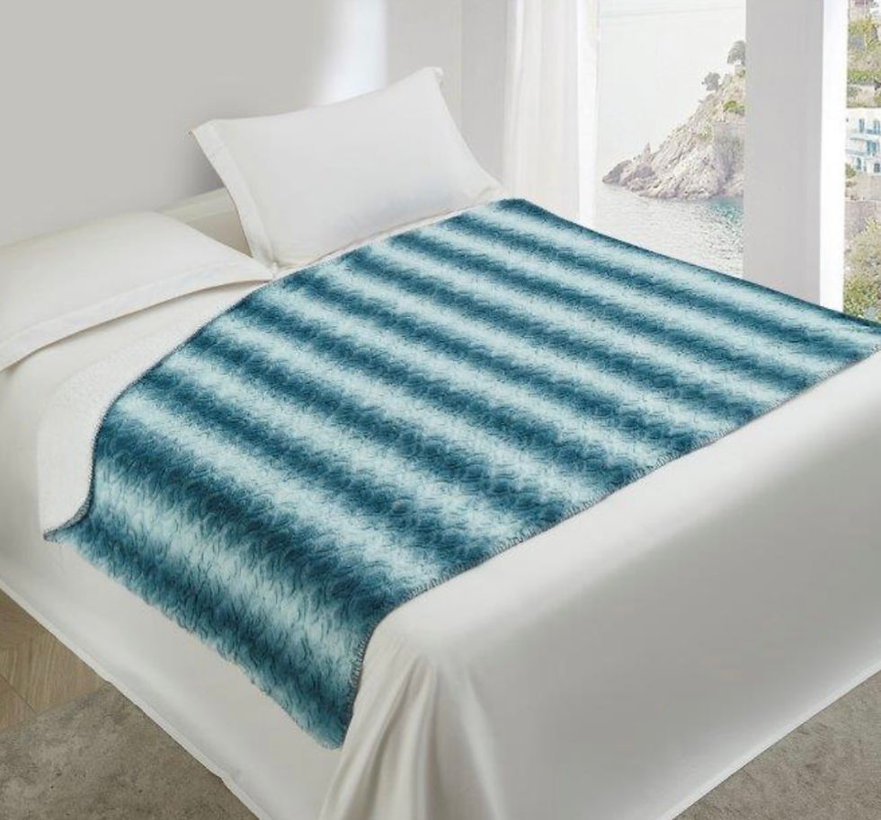 Thumbnail: Aquamarine Faux Fur Throw