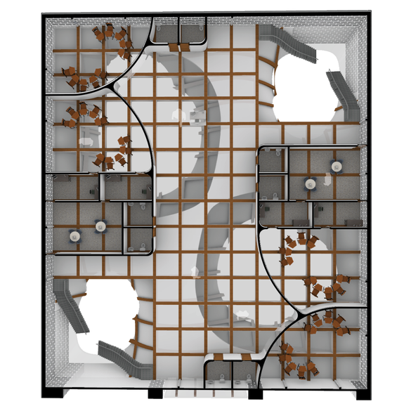2nd Floor Plan Perspective
