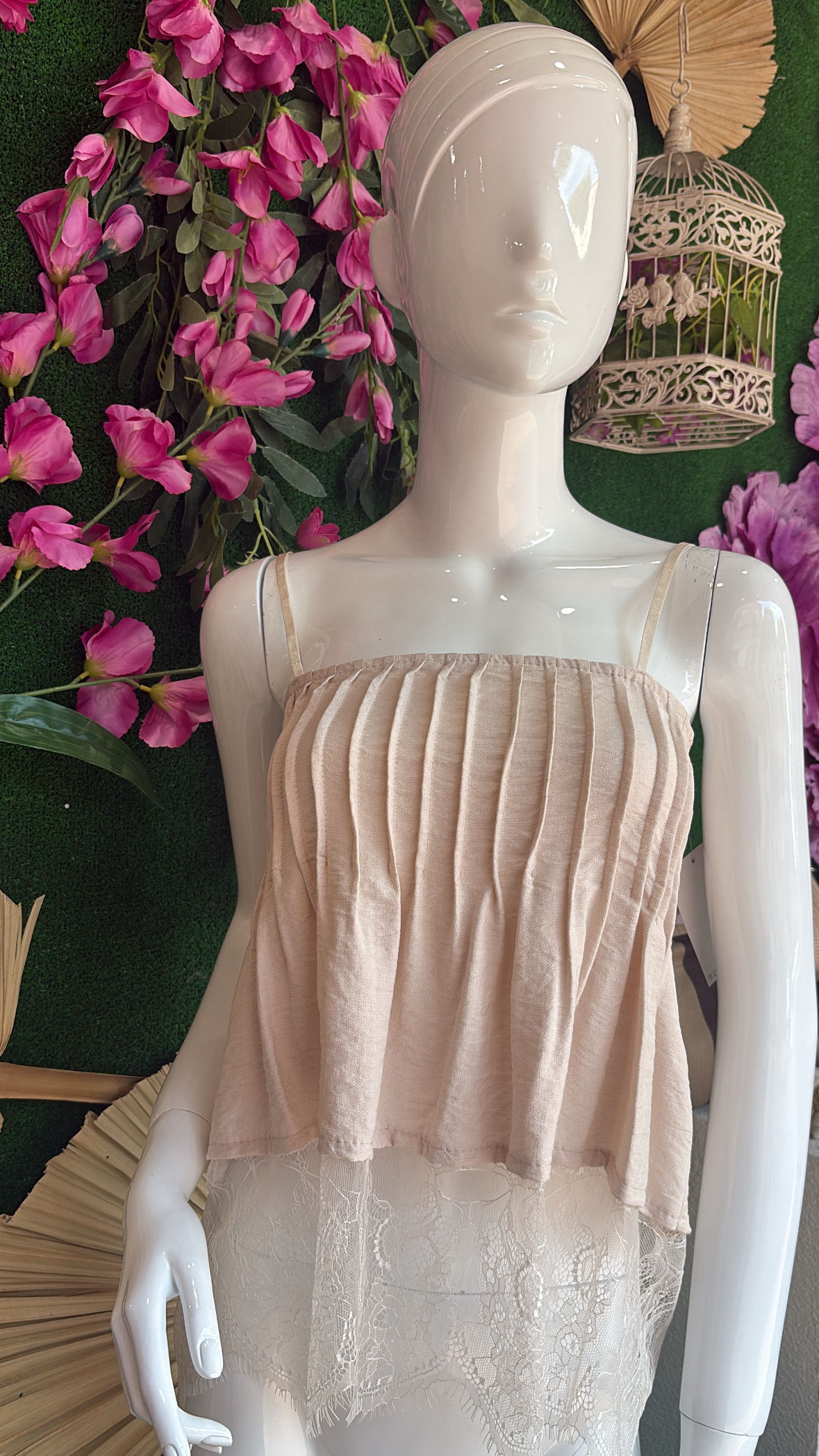Top lencero beige