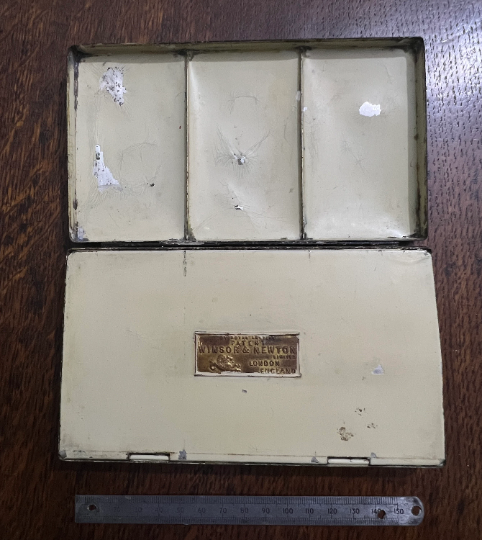 Thumbnail: Antique, Winsor Newton, Royal Letters Patent, Rare Watercolour Paint Box SOLD