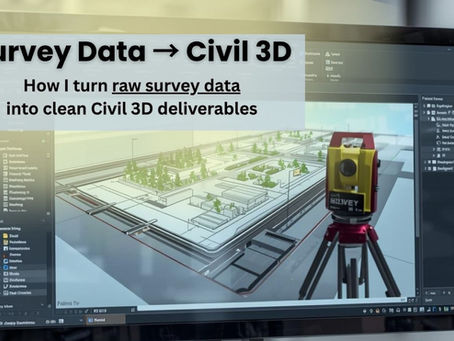 construction survey CAD for civil engineering