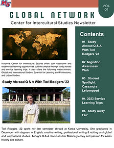 Malone University Intercultural Studies Newsletter