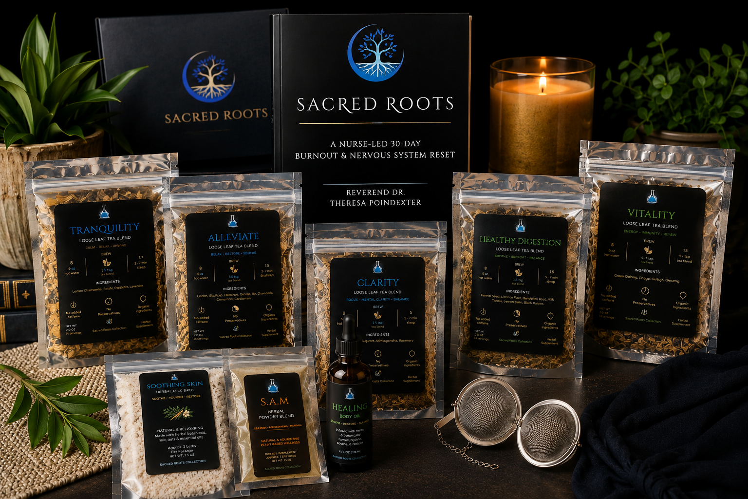 Complete Sacred Roots Kit-Book Included
