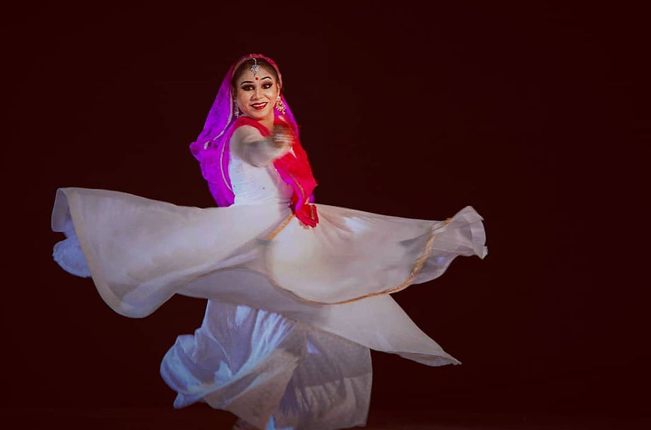 A recipient of merit scholarship of Kathak Kendra, the National Institute of Kathak, New Delhi, a gold medalist, an empaneled teacher / performer of Indian Council for Cultural Relations (ICCR). Mousumi was deputed to South America(Guyana) by Indian Council for Cultural Relations to teach and perform at the Indian Cultural Centre from 2009 - 2011 and to Dushanbe ( Tajikistan) from year 2014 -2016 where she choreographed many dance sequences for different organizations like the Ministry Of Culture , youth and sports, Office of the President etc. and taught Students from different age groups in Guyana and Ministry of Culture Tajikistan.