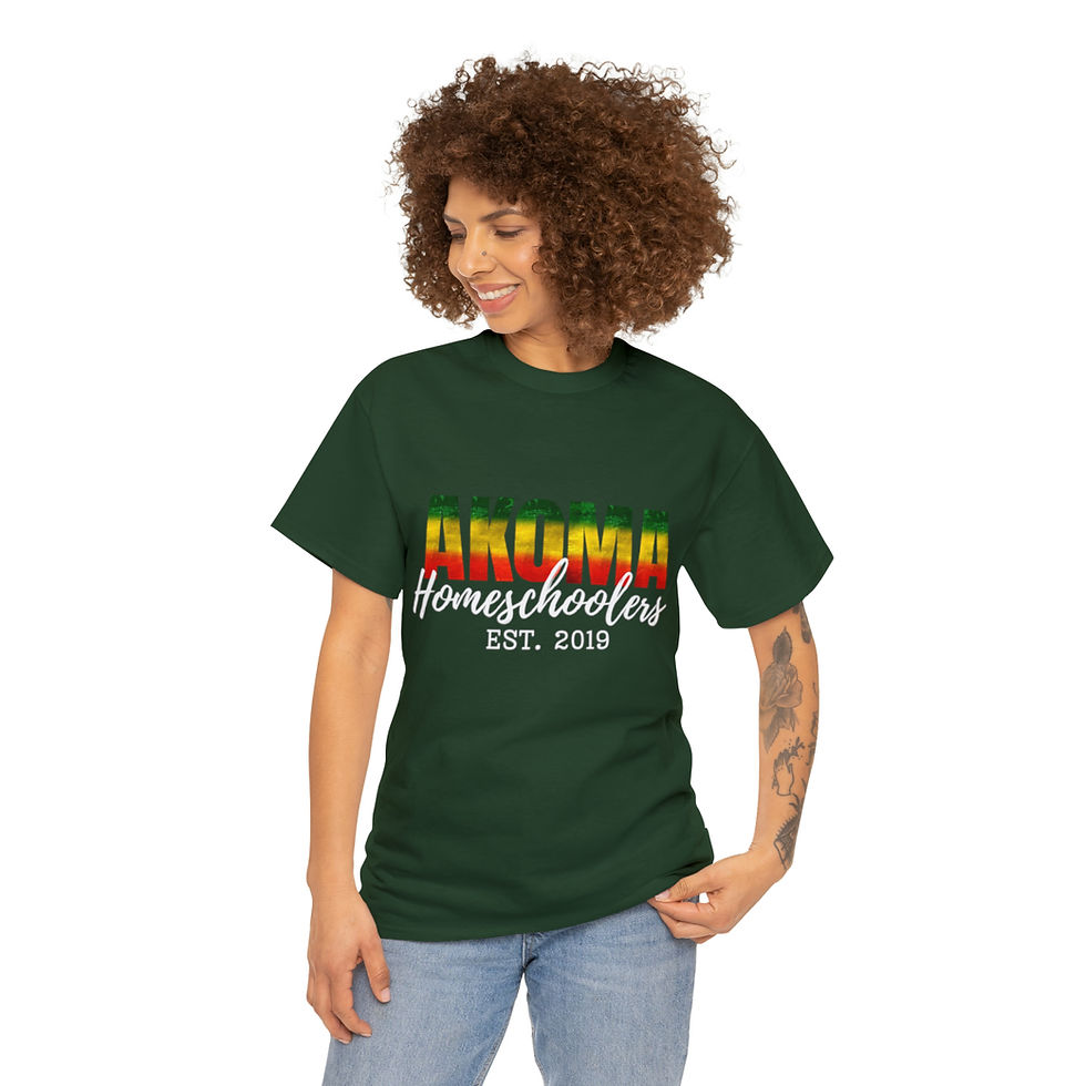 Thumbnail: Akoma Homeschoolers Est. 2019 shirt green