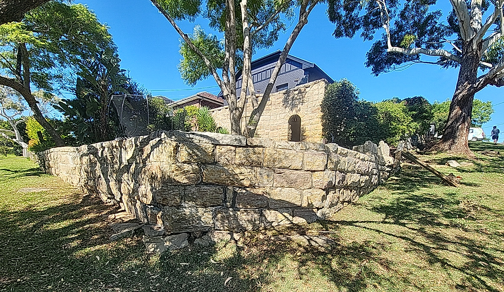 Restored Sandstone wall