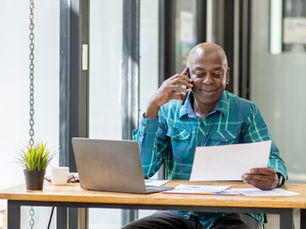 Person making a phone call