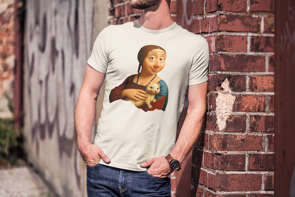 Миниатюра: Dama con l'ermellino