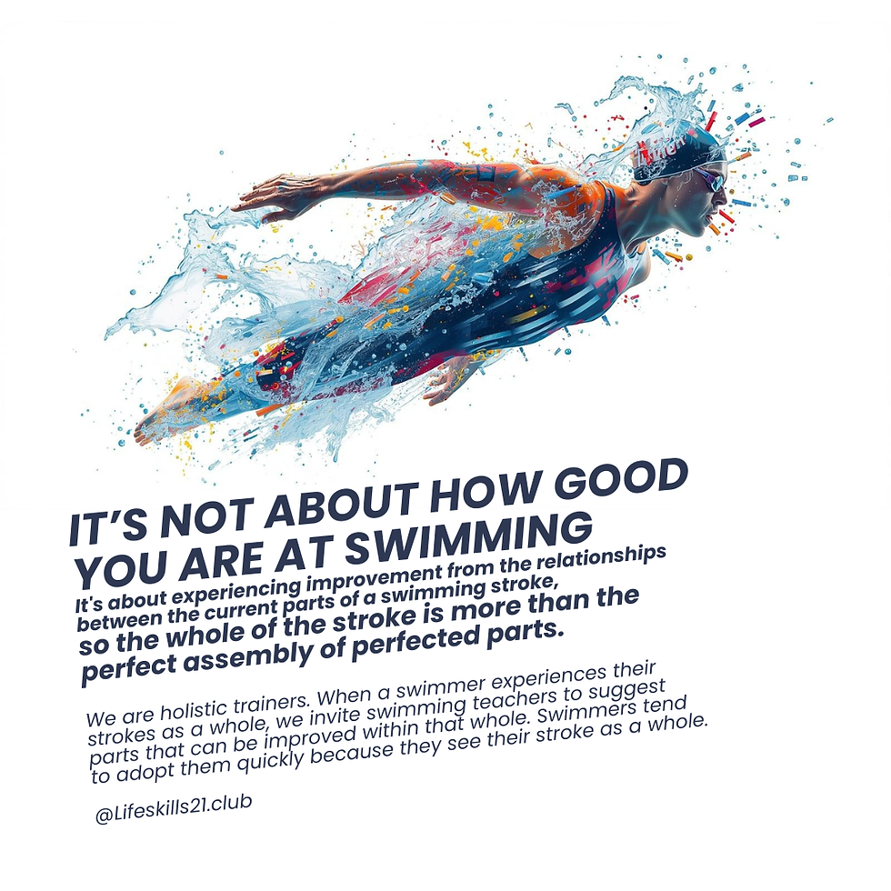 All-ability adults swim with holistic trainers