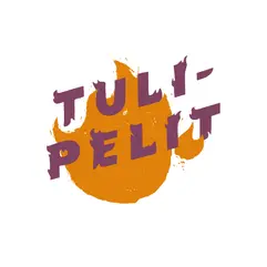 Tulipelit-musiikkitapahtuman logo, jossa on tulenlieskojen päällä teksti tulipelit.